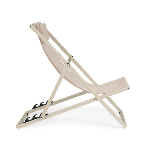 Beżowy metalowy leżak ogrodowy Taylor – Bizzotto-image-2