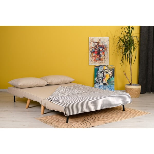 Beżowa rozkładana sofa 120 cm Folde – Artie-image-4