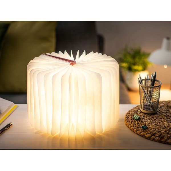 Lampa stołowa LED z tekstylnym kloszem (wysokość 2,5 cm) Booklight – Gingko-image-4