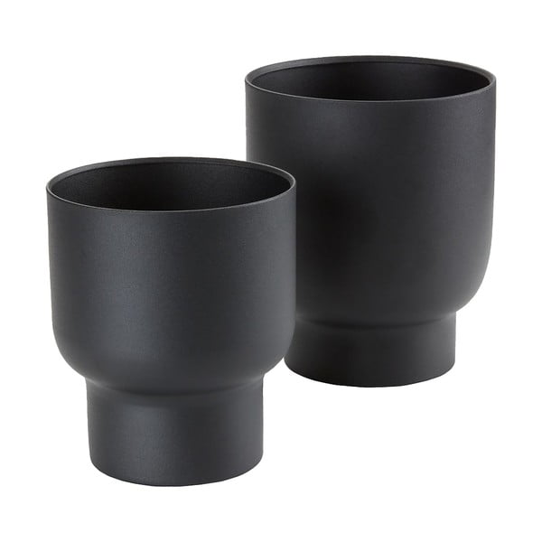 Metalowe osłonki na doniczki zestaw 2 szt. ø 16 cm Fulda – House Nordic-image-4