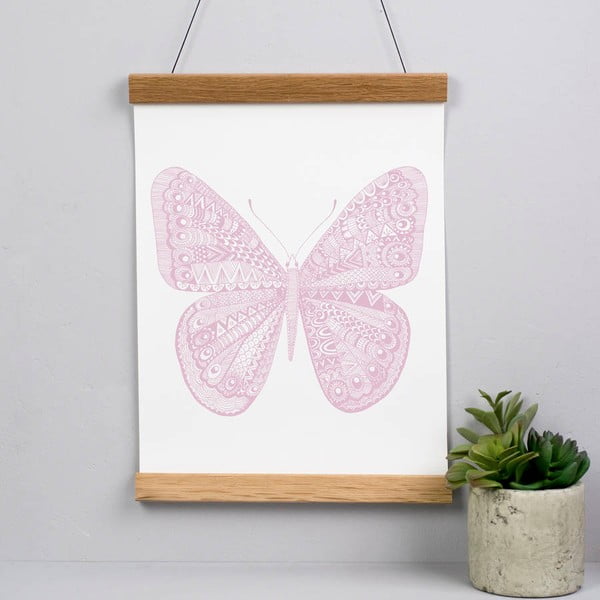 Plakat Karin Åkesson Design Butterfly Pink, 30x40 cm