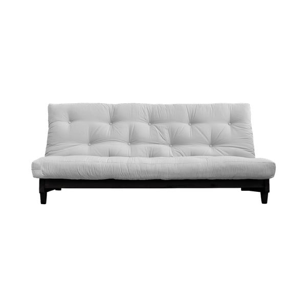 Sofa rozkładana z jasnoszarym pokryciem Karup Design Black/Light Grey