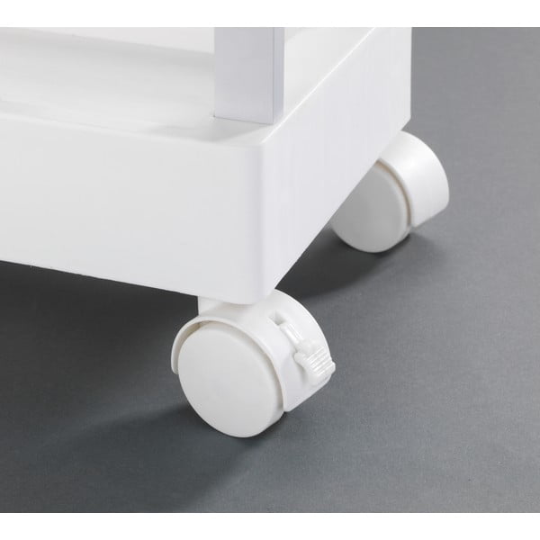 Biały plastikowy regał na kółkach 45x80 cm Mino – Wenko-image-1