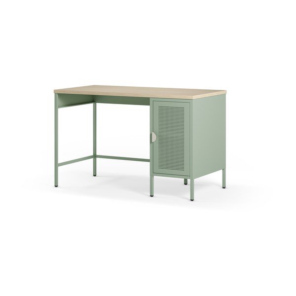 Biurko z blatem w dekorze dębu 60x120 cm Sayla – Marckeric-image-3