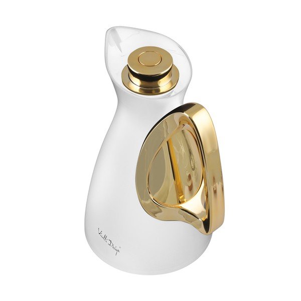 Termos w biało-złotym kolorze 1 l Alessia – Vialli Design-image-2