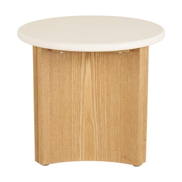 Okrągły stolik z betonowym blatem ø 50 cm Motril – House Nordic-image-3