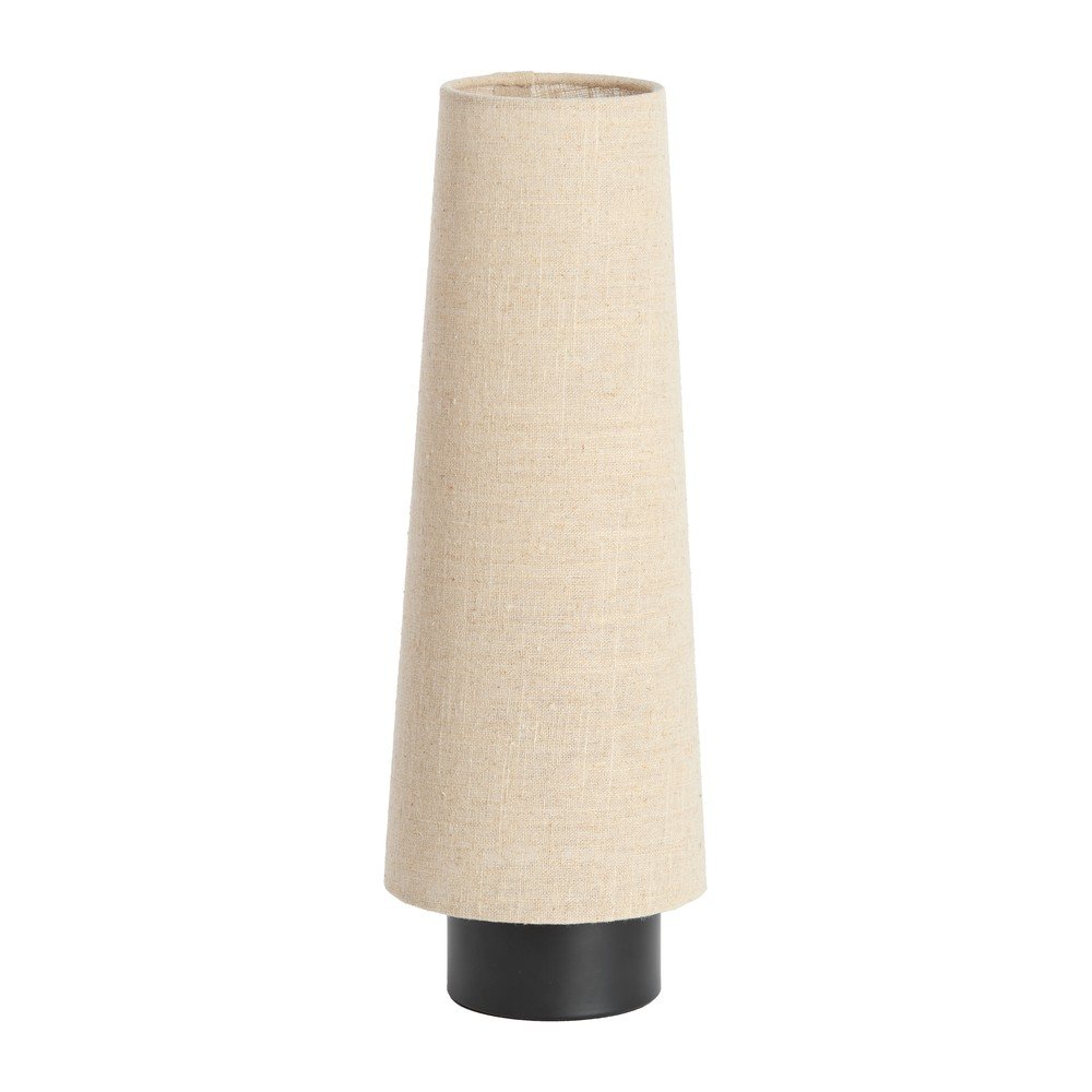 Beżowa metalowa lampa stołowa z tekstylnym kloszem (wysokość 42 cm) Howie – Light & Living