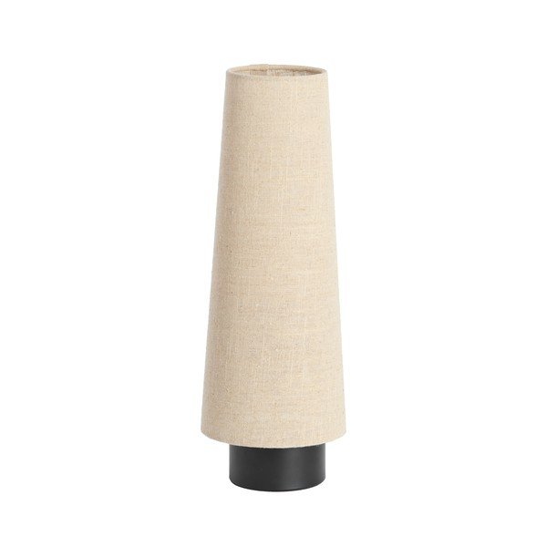 Beżowa metalowa lampa stołowa z tekstylnym kloszem (wysokość 42 cm) Howie – Light & Living