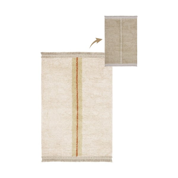 Beżowy bawełniany dywan 170x240 cm Duetto Sage – Lorena Canals-image-3