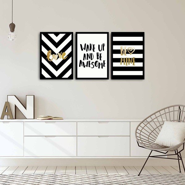 Plakaty zestaw 3 szt. 35x50 cm – Wallity-image-1