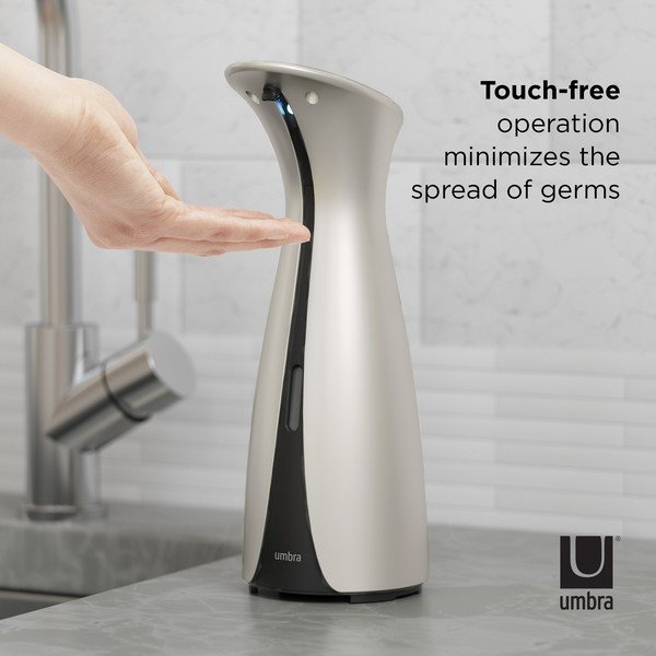 Automatyczny dozownik do mydła w kolorze srebra 250 ml Otto – Umbra-image-1