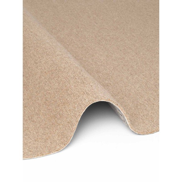 Wełniany okrągły dywan tkany ręcznie w naturalnym kolorze ø 160 cm Puristic Knots – Elle Decoration-image-4