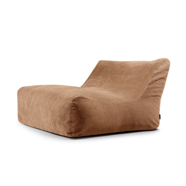 Brązowy sztruksowy worek do siedzenia Sofa Lounge – SLOWDOWN