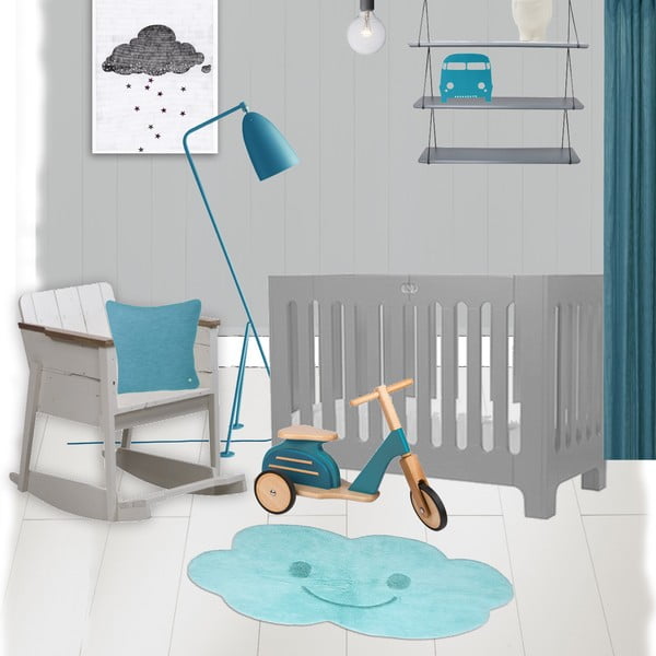 Niebieski dywan dziecięcy Nattiot Nimbus, 75x115 cm-image-3