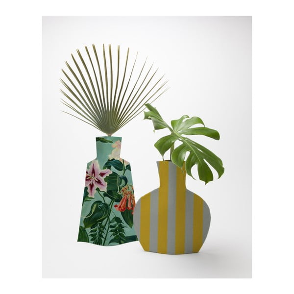Zestaw 2 wazoników Surdic Flower Vases Turquoise Flowers