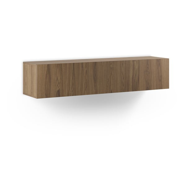 Szafka pod TV w dekorze dębu w naturalnym kolorze 180x38x35 cm Daroca – Marckeric-image-4