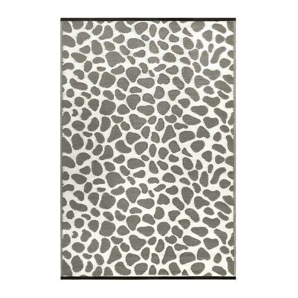 Szaro-biały dwustronny dywan zewnętrzny Green Decore Silenco, 150x240 cm