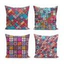 Poszewki na poduszki zestaw 4 szt. 45x45 cm Mandala Tiles – Minimalist Cushion Covers