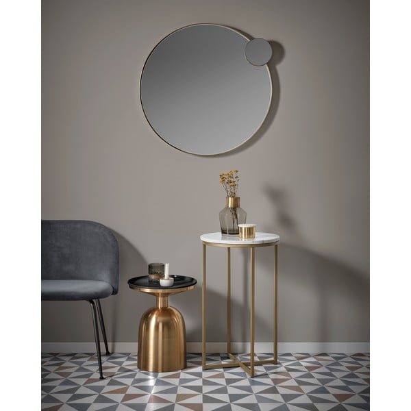 Stolik w złotym kolorze Kave Home Physic, ø 37 cm-image-1