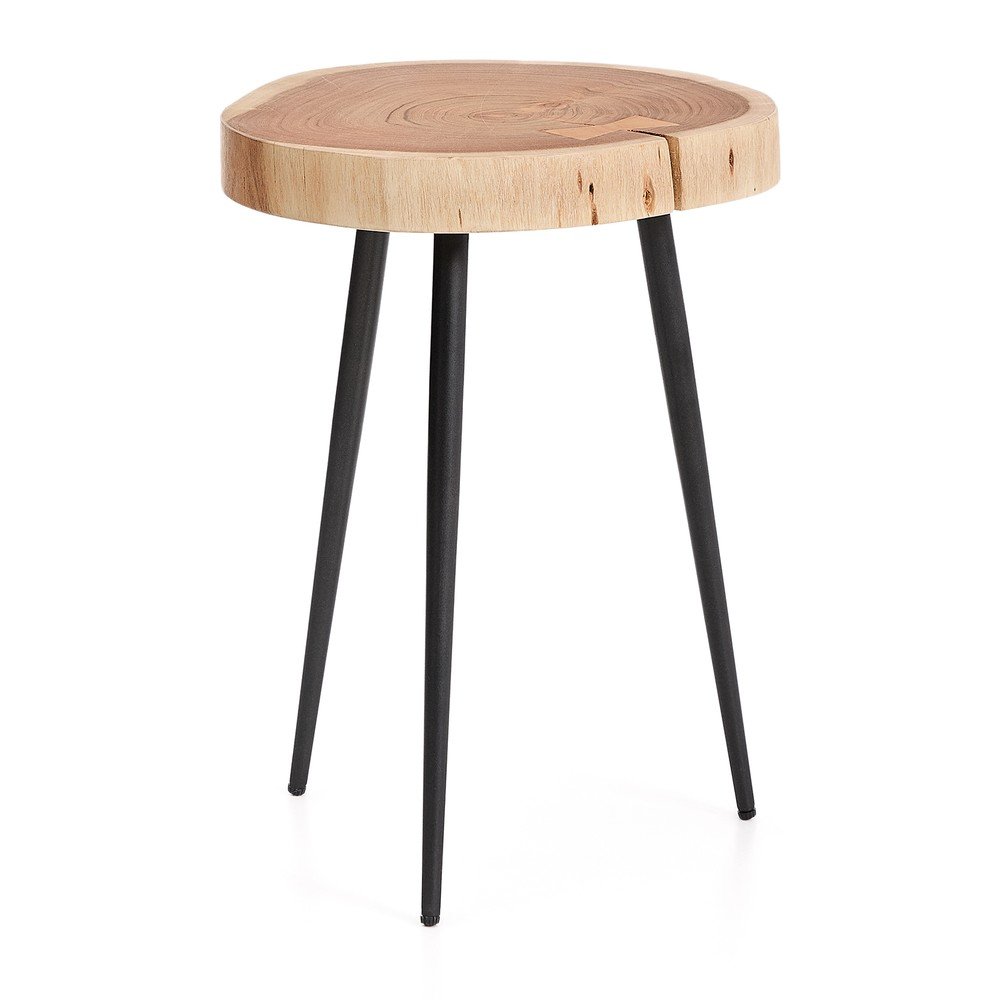 Okrągły stolik z blatem z drewna akacjowego 35x35 cm Tanive – Kave Home