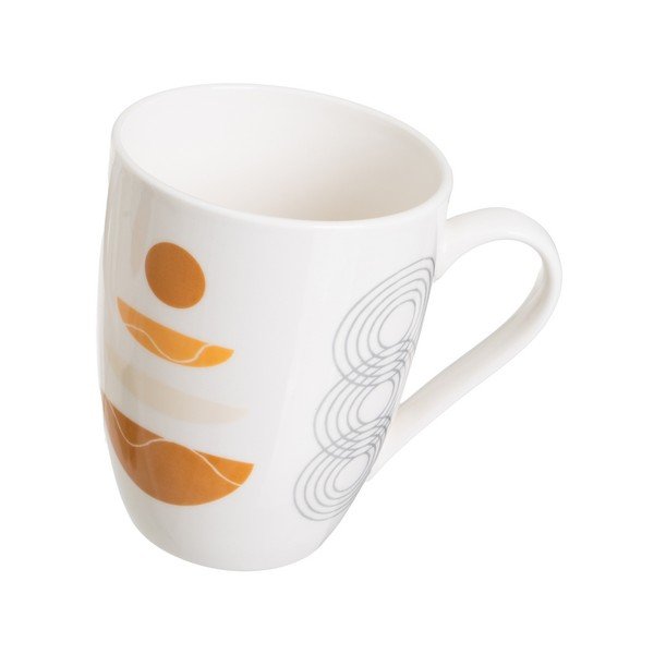 Białe kamionkowe kubki zestaw 4 szt. 350 ml Sunset – Casa Selección-image-3