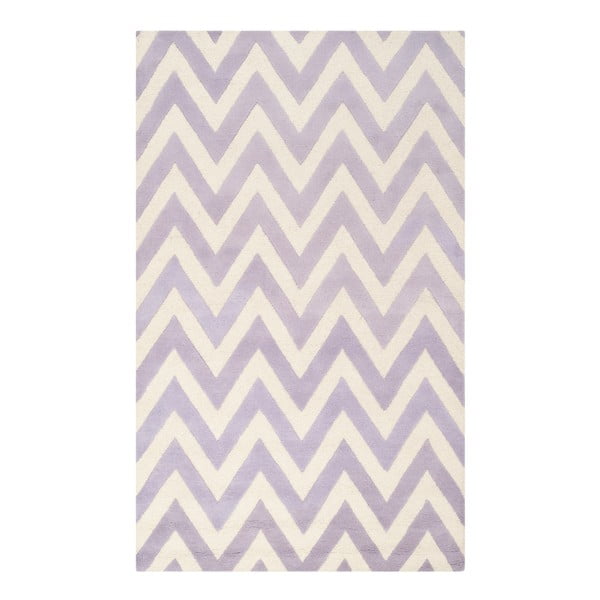 Wełniany dywan Safavieh Stella Light Purple, 243x152 cm