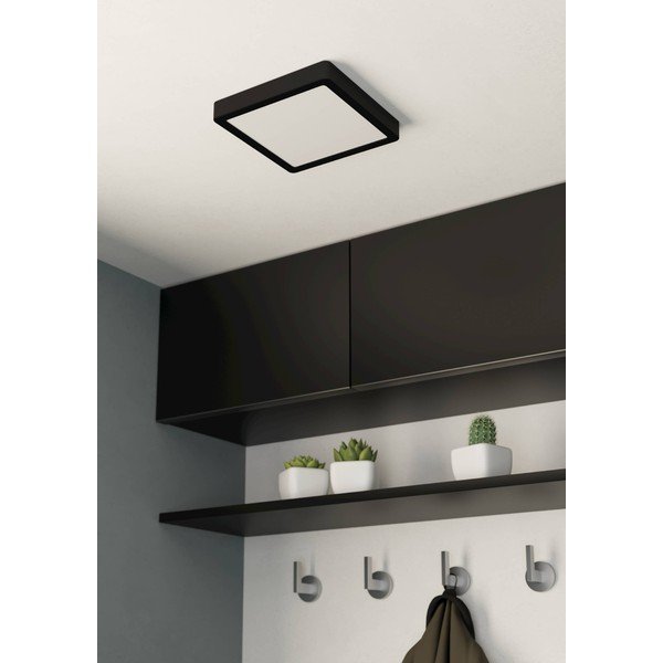 Czarna lampa sufitowa LED 21x21 cm FUEVA 5 – EGLO-image-1