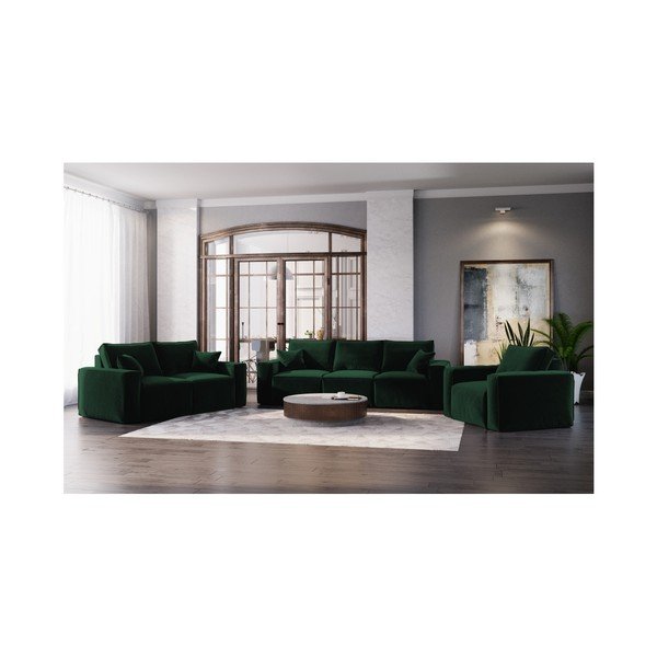 Zielona sofa Cosmopolitan Design Florida, 245 cm-image-4