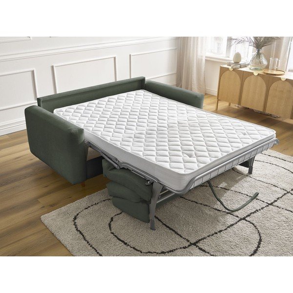 Zielona rozkładana sofa do spania 200 cm Cocoone – Bobochic Paris-image-1