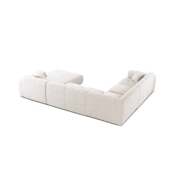 Biały narożnik z materiału bouclé (w kształcie litery U) Molino – Micadoni -image-2