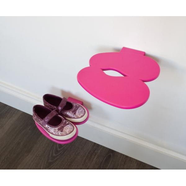 Półka na buty dziecięce  J-ME Footprint, różowa