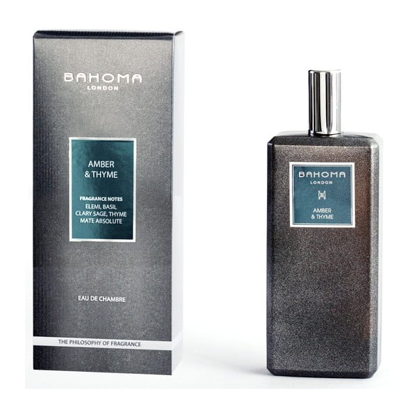 Spray zapachowy do wnętrz o zapachu ambry i bursztynu Bahoma London, 100 ml