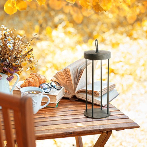 Czarna lampa stołowa LED (wysokość 36 cm) Kante – Fischer & Honsel-image-1