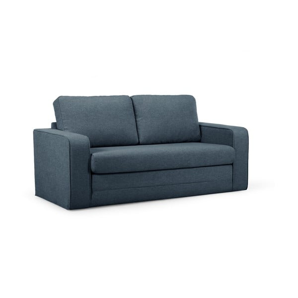Niebieska rozkładana sofa 160 cm Come – Bobochic Paris-image-2