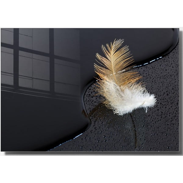 Szklany obraz 100x70 cm Feather – Wallity