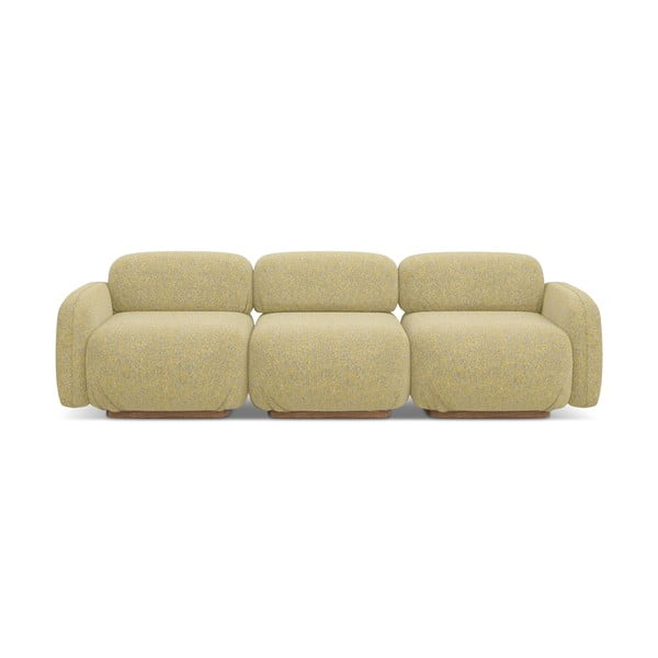 Żółta sofa modułowa 270 cm Ailani – Makamii
