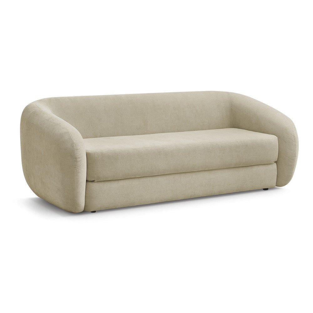 Szarobrązowa rozkładana sofa z tkaniny szenilowej 228 cm Neyo – Bobochic Paris (zdjęcie 9)