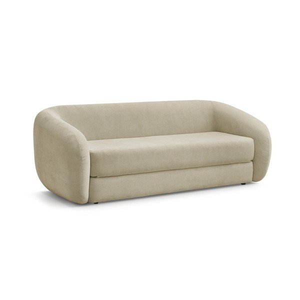 Szarobrązowa rozkładana sofa z tkaniny szenilowej 228 cm Neyo – Bobochic Paris-image-2