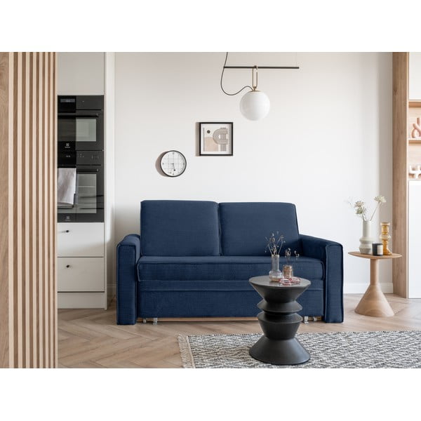 Ciemnoniebieska rozkładana sofa 168 cm Lucky Lucy – Miuform-image-1