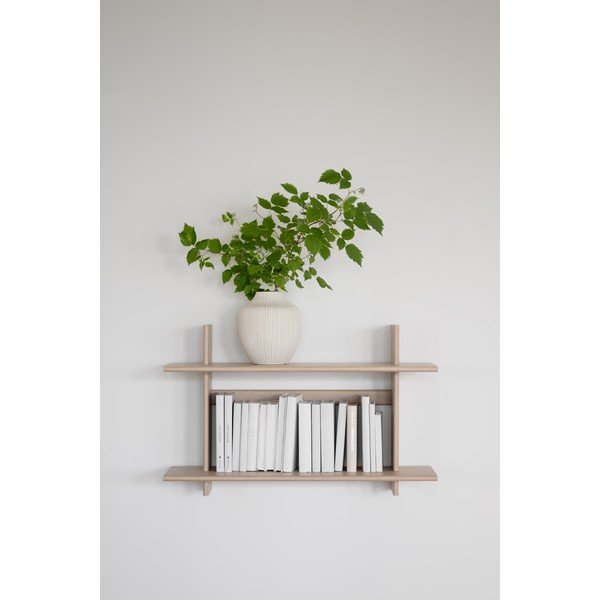 Wielopoziomowa półka w dekorze dębu w jasnym naturalnym kolorze 75 cm Westlock – Rowico-image-1