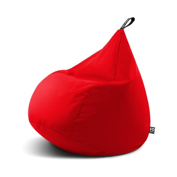 Czerwony dziecięcy worek do siedzenia Drop M – So Soft?
