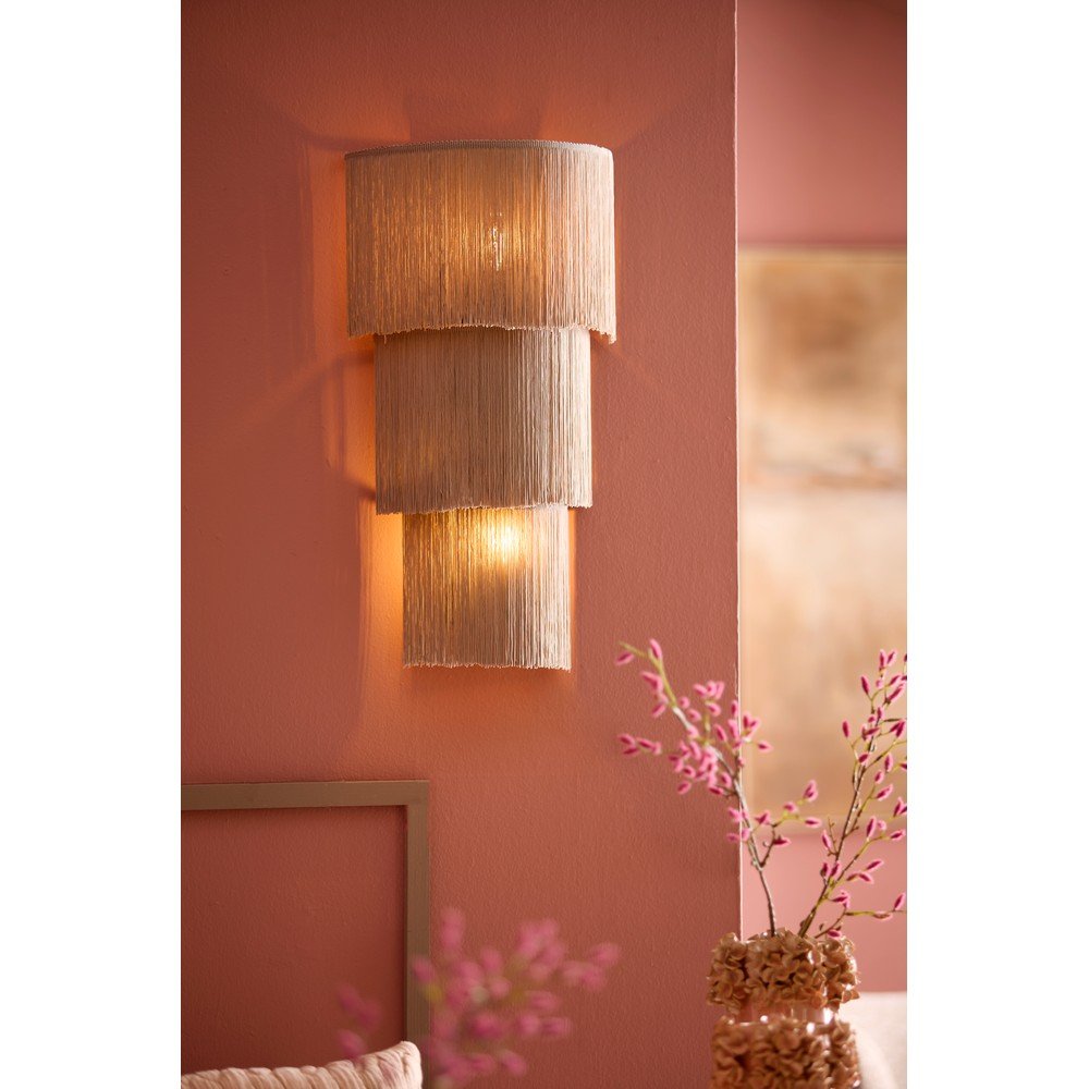 Szarobrązowy kinkiet ø 33 cm Malaika – Light & Living (zdjęcie 3)