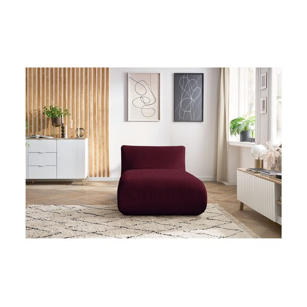 Bordowy sztruksowy moduł sofy Lecomte – Bobochic Paris-image-4