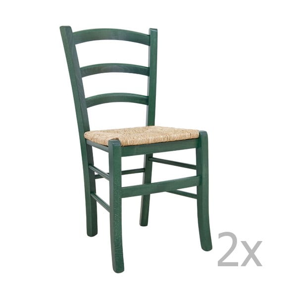 Zestaw 2 krzeseł Castagnetti Lavagna, zielone