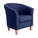 Granatowy fotel Max Winzer Livia Dark Blue