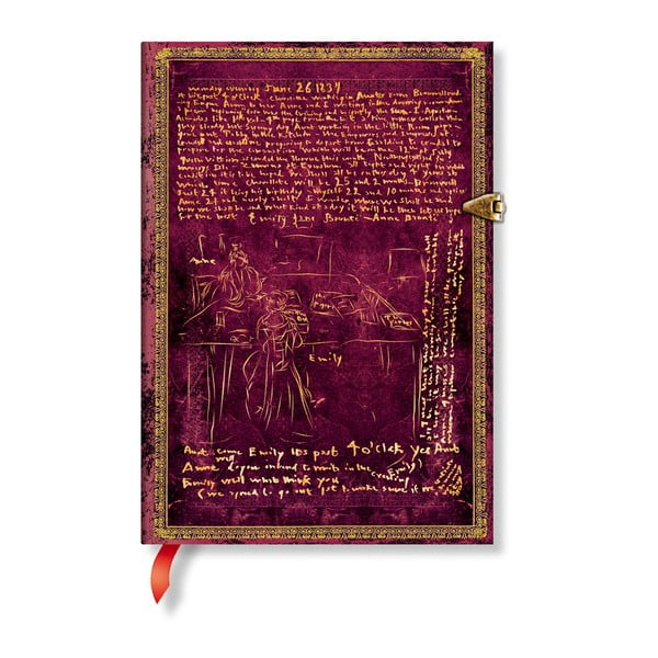 Notes w linie w twardej oprawie Paperblanks The Bronte Sisters, 13x18 cm