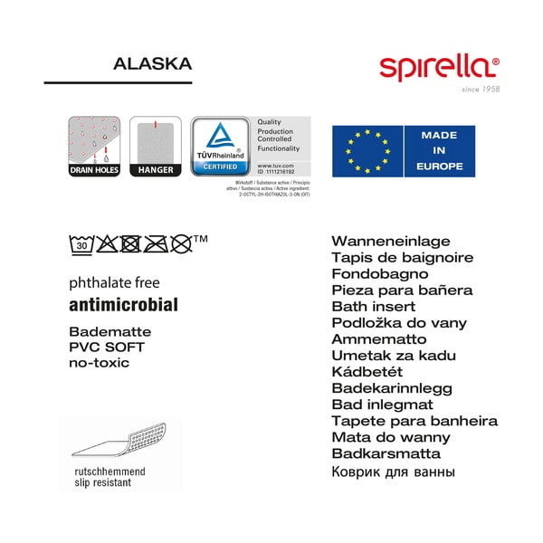 Mata antypoślizgowa do wanny 36x91 cm Alaska – Spirella-image-2