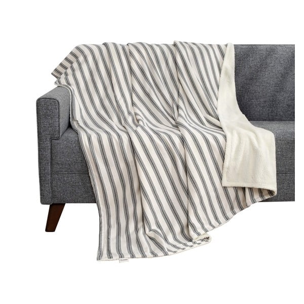 Biało-antracytowy koc 150x190 cm Soren Wellsoft – Mijolnir