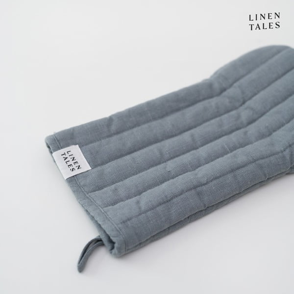 Lniana rękawica kuchenna Blue Fog – Linen Tales-image-3