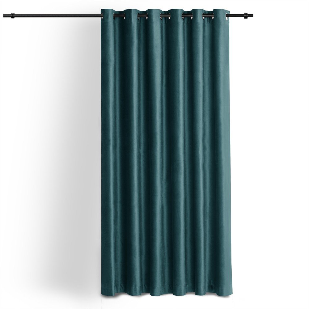 Morska aksamitna zasłona częściowo zaciemniająca (dimout) 265x270 cm Velto – Filumi (zdjęcie 9)